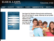 Tablet Screenshot of lampllawoffice.com
